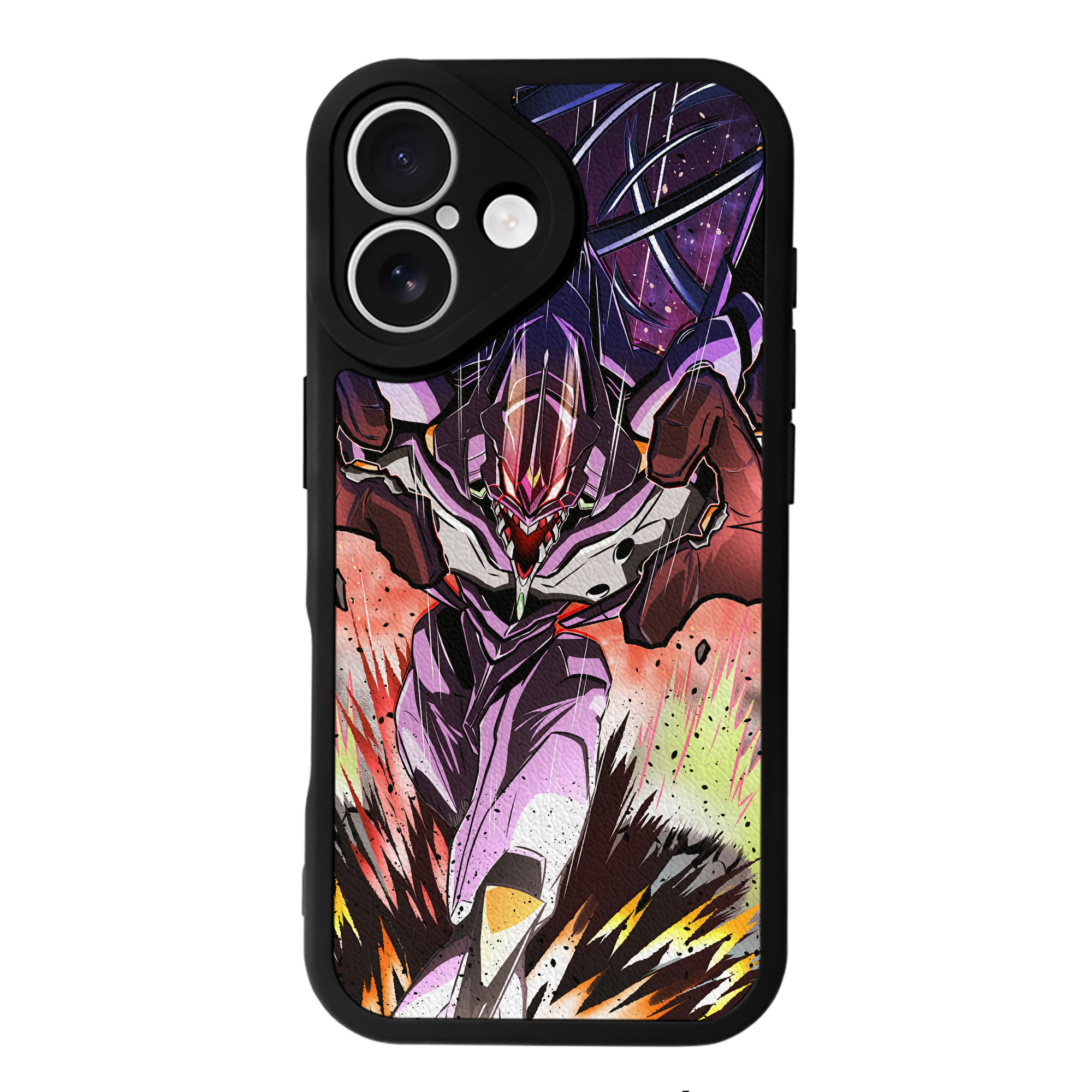 （画像用） EVA 新世紀エヴァンゲリオン 【iPhone 16シリーズ対応】シリコンスマホケース（レザー調） 材質：シリコン